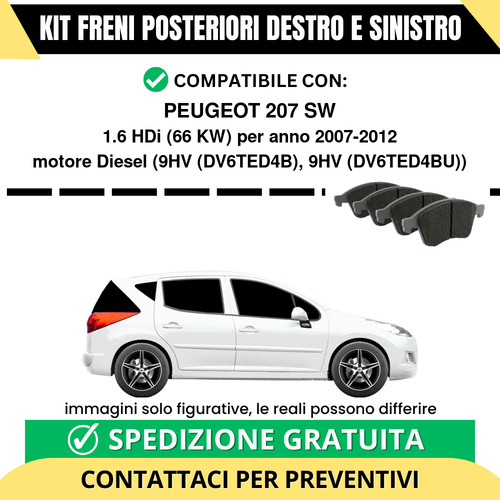 Pastiglie freno posteriori - pastiglie,