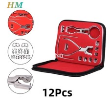 Kit avviamento diga in gomma con telaio morsetti punzonati pinza strumenti laboratorio odontotecnico