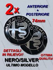 2 Stemma ALFA ROMEO GIULIETTA MITO 147 156 159 NERO Fregio Anteriore Posteriore