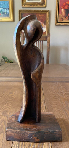 Statua legno modernista - in,