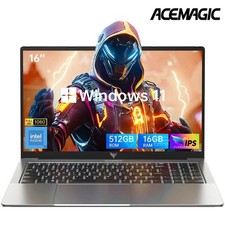 ACEMAGIC AX16 16 pollici computer portatile Intel N97 16 GB RAM DDR4 512 GB SSD notebook BT5 WiFi