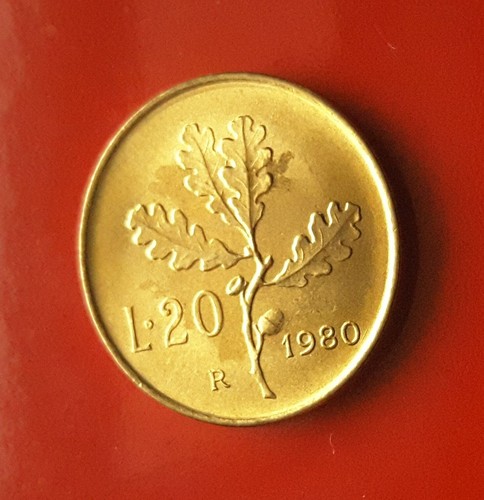 Lire 1980 errore più - 20,
