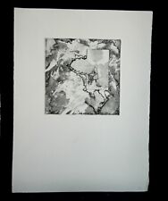 QUADRO disegno calcografico torchio B. MUNCH  LEAVES danish artist tegning kunst