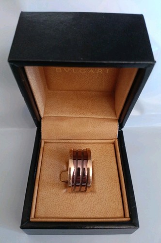 Bulgari anello b01 oro - rosa, e