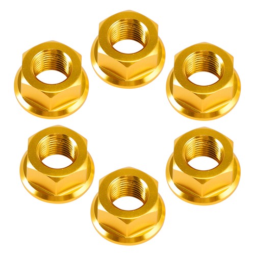 6pz dado flangiato m10 - 1, oro