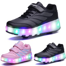 Scarpe con Ruote per Ragazze e Ragazzi LED Scarpe da Skateboard Outdoor Scarpe da Ginnastica