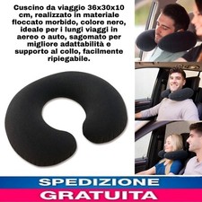 Cuscino da viaggio 36x30x10 cm,morbido, Adatto x Il Supporto Del Collo 