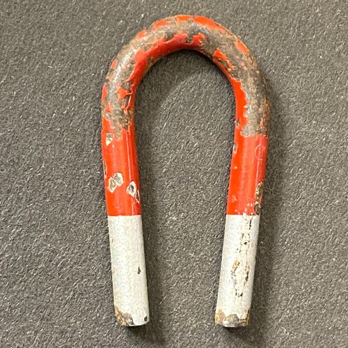 Small red white - white, painted