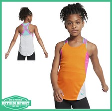 Canotta Nike junior bambina maglia sportiva palestra training tessuto dri fit  