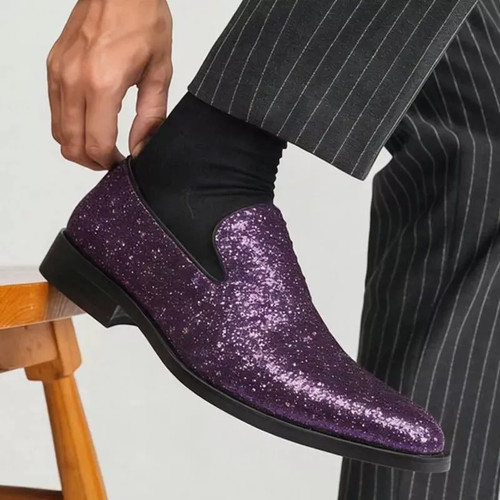Scarpe uomo eleganti viola - scarpe,