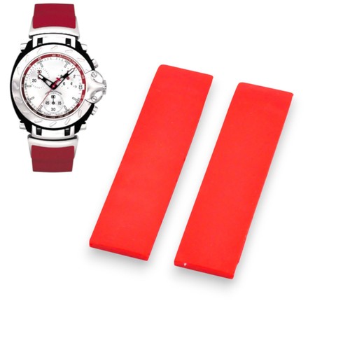 Cinturino gomma rosso mm - in,