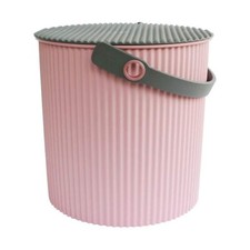 Hachiman Omnioutil Secchio con Coperchio Pratico Secchio Allround 10 L Rosa