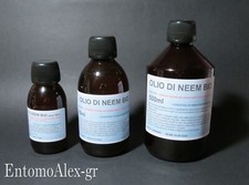 OLIO DI NEEM biologico PURO 100% 100- 500ml repellente x zanzare acne psoriasi