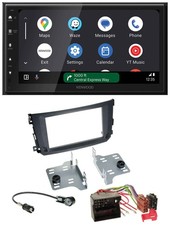 Autoradio Kenwood DAB Bluetooth USB MP3 2DIN per Smart ForTwo 2010-14 Quadlock
