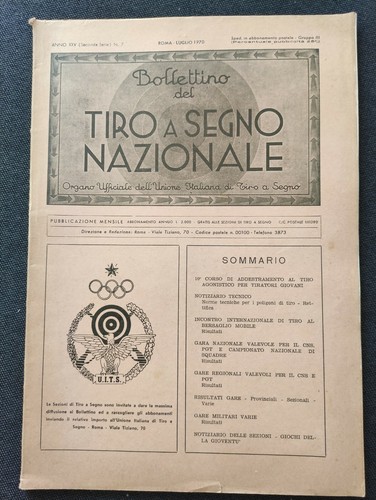 Bollettino tiro segno - bollettino, a