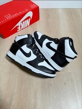 nike dunk hi retro white black