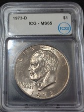 1973 D Eisenhower Dollar MS-65