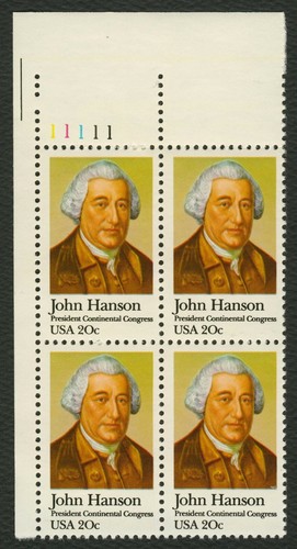 1941 20c john hanson blocco - john, hanson,