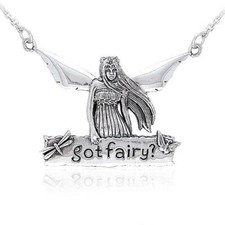 Jessica Galbreth Fairy Collana 925 Argento Sterling Sottile Incantevole Gioielli
