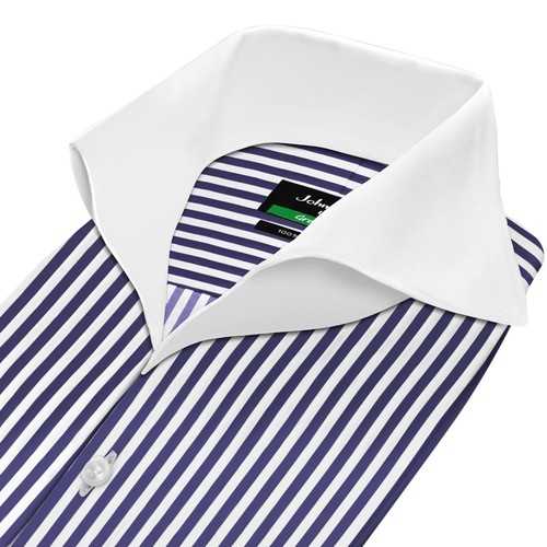Camicia john clothier blu navy - camicia,