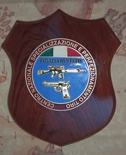 Crest in Legno Polizia di