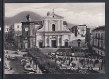 Cartolina Torre del Greco Piazza S. Croce ANIMATA AUTO Q1536
