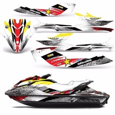 Adesivi Kit Grafico SeaDoo Jet Ski Copertura Bombardier Pezzi Sea-Doo GTI