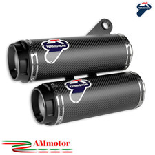 Coppia Scarico Termignoni Ducati Monster 1200 2015 Silenziatore Moto Racing