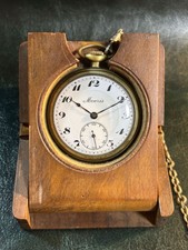 Orologio da tasca vintage giapponese carica manuale con meccanico bronzo incisione Kabuto