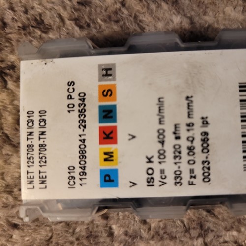 Inserto carburo iscar lnet - inserto, in