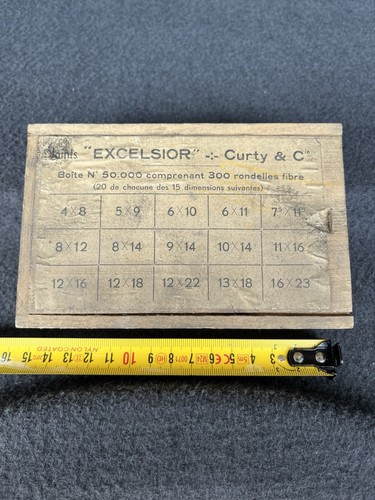 Rare boîte bois excelsior - bois,