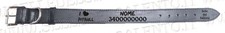 Collare cane artigianale cuoio Italy 70x4 Personalizzato i love Pitbull numero