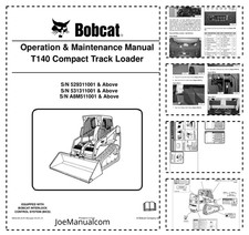 Bobcat T140 Compact Track Loader Manuale di funzionamento e manutenzione 5293 5313 A...