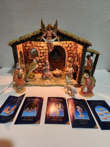 Presepe illuminato vintage