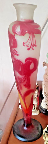 Vase signé galle - vase, grande