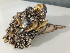 Cornucopia Portafortuna Placcata in Argento 18 cm Vintage