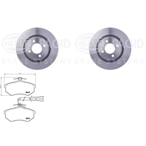 Hella set freni dischi 280mm - set,