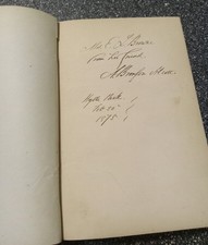 A. Bronson Alcott Autographed Book "Concord Days"The Father Of Louise May Alcott