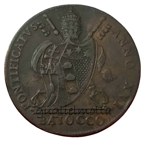 Pio vii baiocco 1816 anno - 1816, xvi