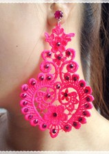 Orecchini pizzo macramè