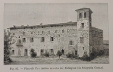 stampa antica PAVIA PINAROLO