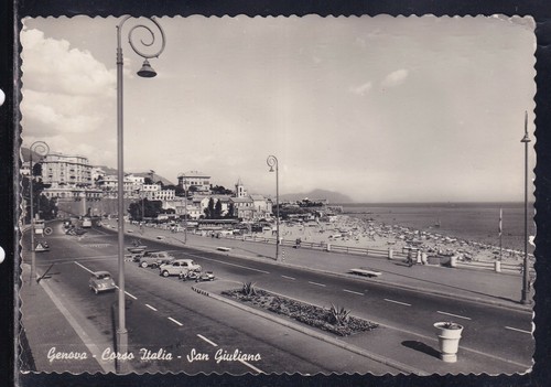 Cartolina genova corso italia - cartolina,
