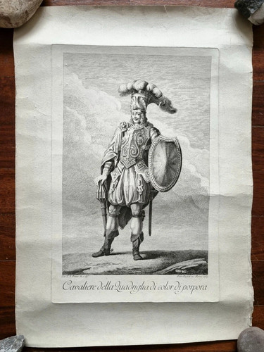 Stampa antica cavaliere - stampa,