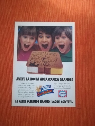 Pubblicita cartacea originale - pubblicita',