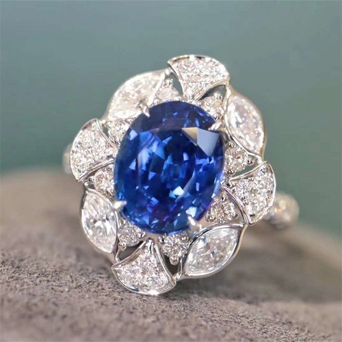 Nuovo stile fiore topazio blu