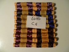 20 SPOLETTE COLOR MIX SCURO N° 24 FILO SETA NUOVE FONDO DI MAGAZZINO TRE STELLE