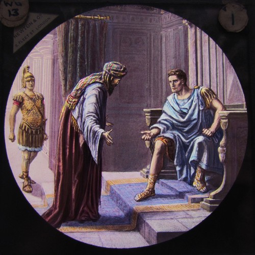 Glass magic lantern slide - lantern,