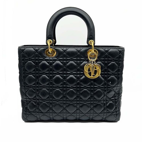 Christian dior black lambskin - christian,
