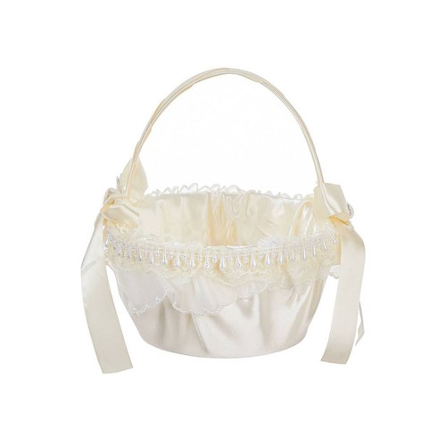 Cestino con pizzo decorativo - con,