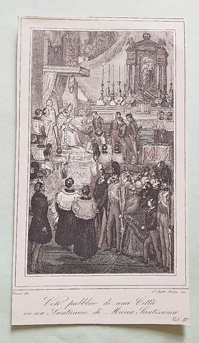 Stampa epoca voto pubblico - d'epoca,